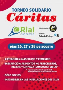 Torneo Cáritas Club Tenis O Rial 2016